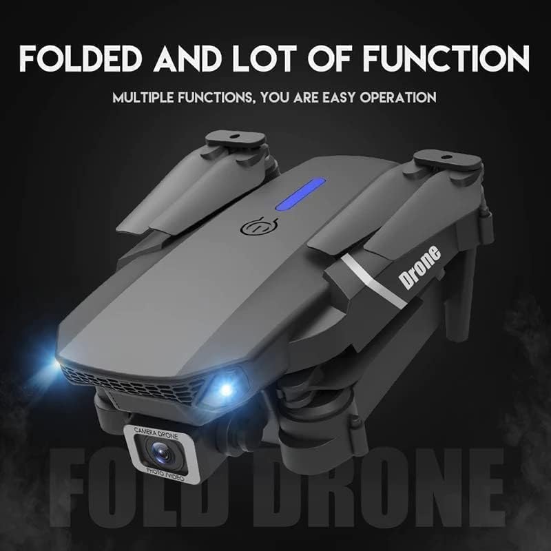 Drone with 4k Camera Foldable 1080P HD Drone with FPV Live Video, Smart Gestures Selfie, Altitude Hold, One Key Take Off/Landing, 3D Series Flips Headless Mode 24 HRS Code Online K1 (Multicolour)