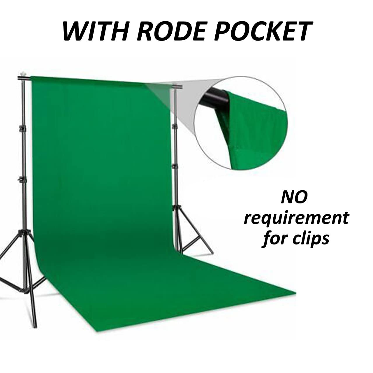 HIFFIN® Green Screen Backdrop with Stand, 8FT X 12FT Wide Green Screen Backdrop with 9 FT x 9 FT Wide Photo Backdrop Stand, Photo Backdrop Stand Kit Include Carry Bag