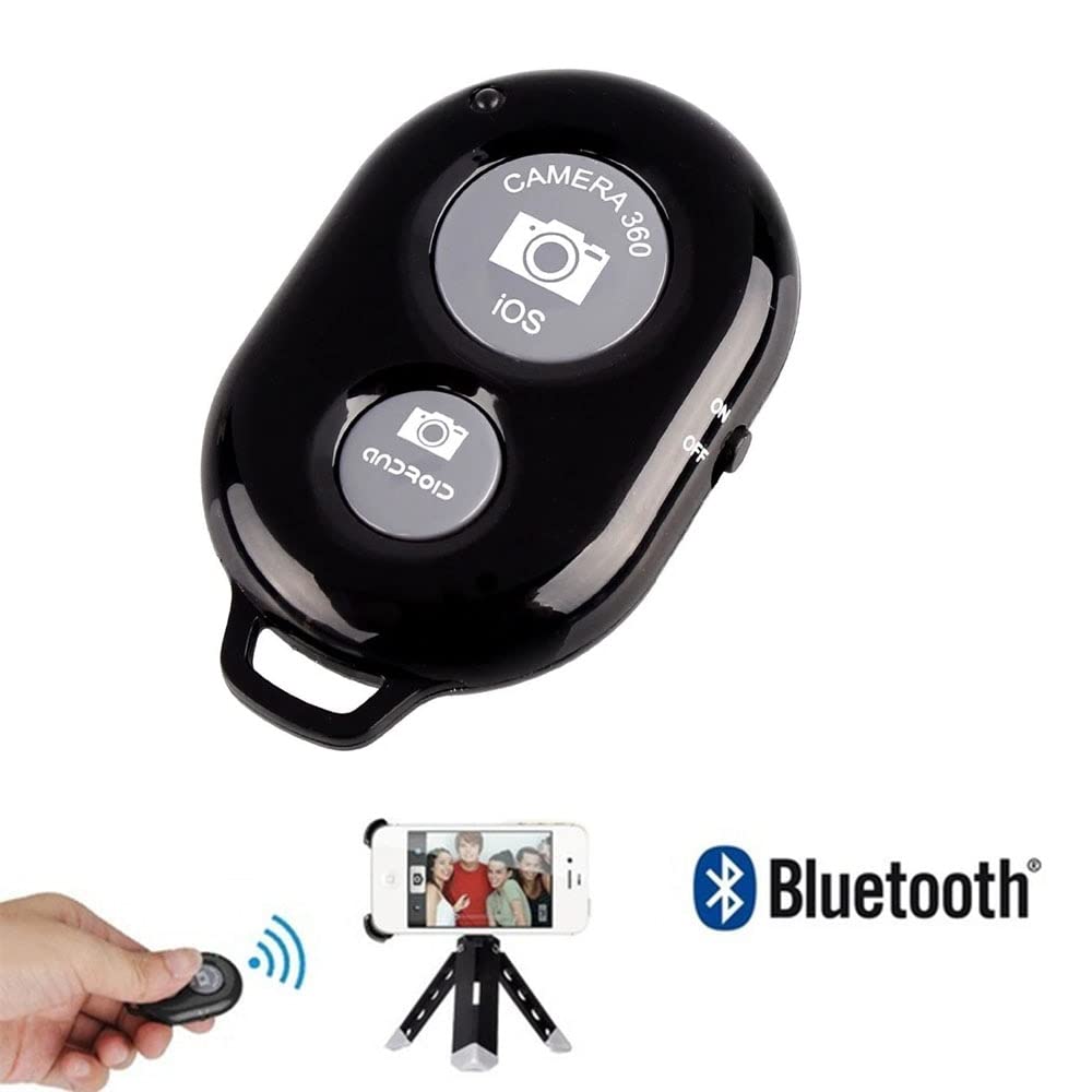 Sounce Shutter Remote Control with Bluetooth Wireless Technology - Create Amazing Photos and Videos Hands-Free - Works with Most Smartphones and Tablets (iOS and Android) (Black)