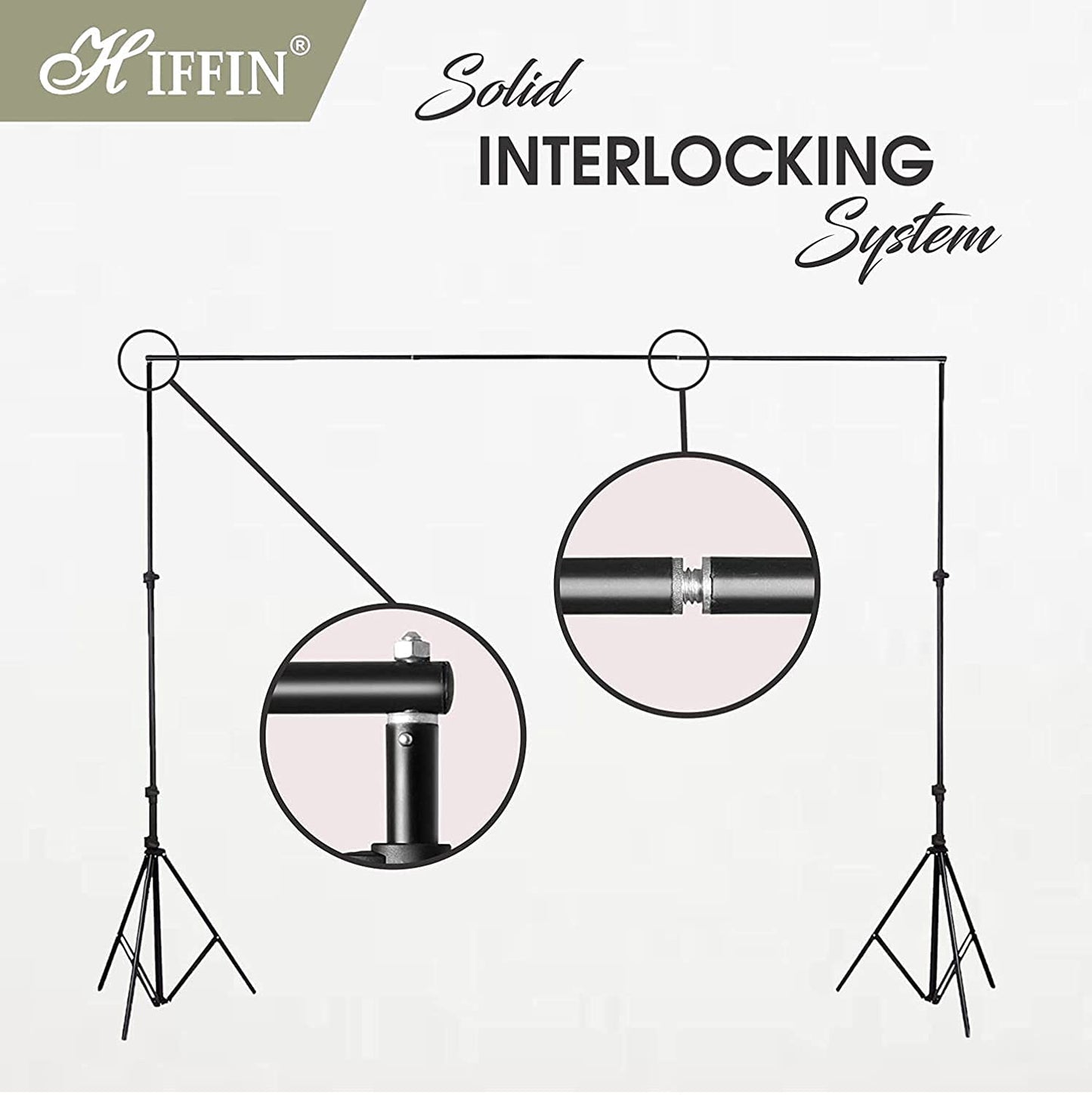 HIFFIN® Green Screen Backdrop with Stand, 8FT X 12FT Wide Green Screen Backdrop with 9 FT x 9 FT Wide Photo Backdrop Stand, Photo Backdrop Stand Kit Include Carry Bag