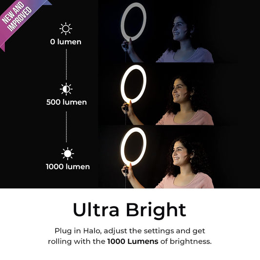 Kreo Ring Light 12" for Video Shooting Professional Studio Light with Stand, Ringlight kit for YouTube Instagram with Accessories (12" RL W/Tripod)