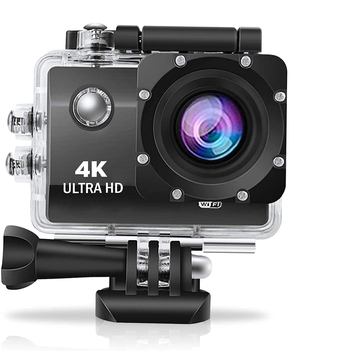 DEATTI4K 30FPS Action Camera Ultra HD Underwater Camera 170 Degree Wide Angle 98FT Waterproof Camera (DECM51)