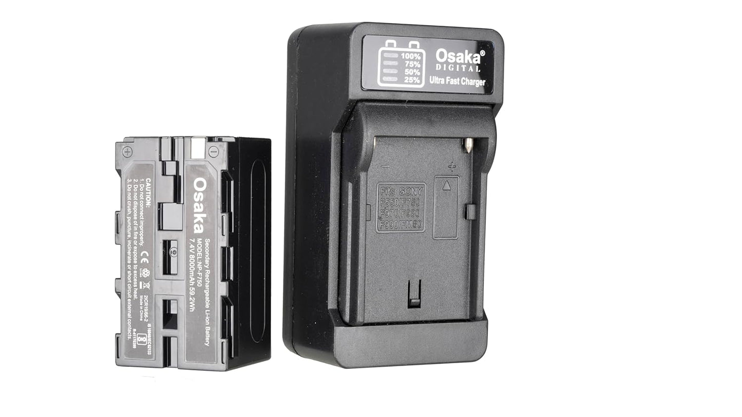 Osaka Ultra Fast Charger for Sony F960 F970 F980 F550 F750 Batteries
