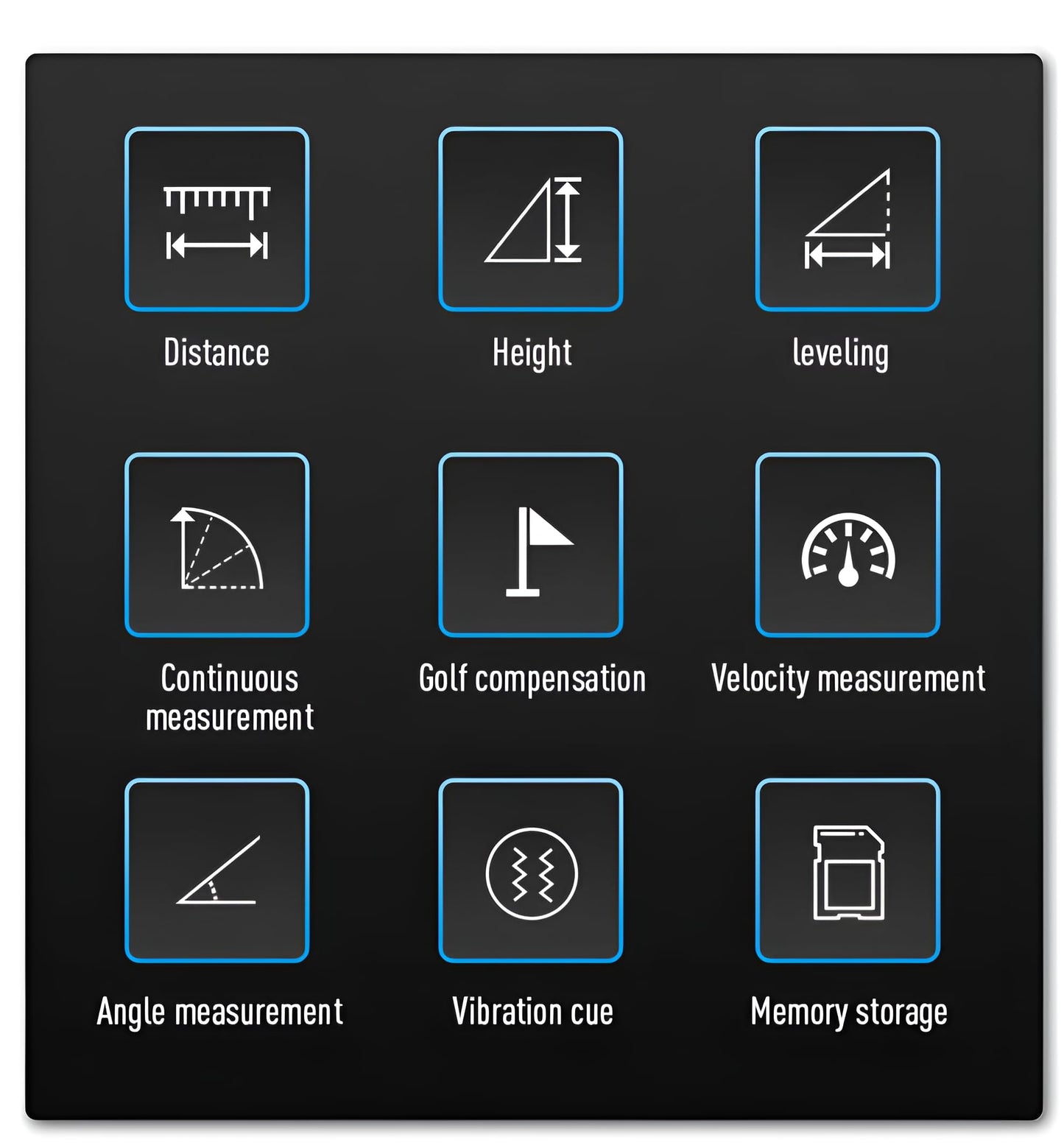XPR3SS 1000M (1094 Yards) 6X Optical Lens Rangefinder Laser Distance Meter for Golf Slope Hunting Survey Travel Sightseeing Speed Measurement Angle & Height Measurement