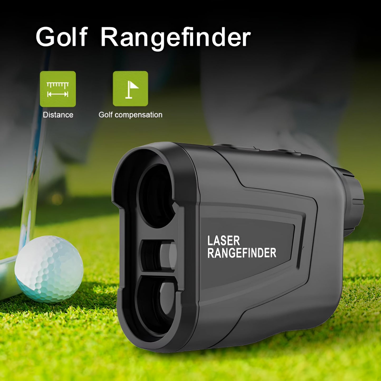 XPR3SS 1000M (1094 Yards) 6X Optical Lens Rangefinder Laser Distance Meter for Golf Slope Hunting Survey Travel Sightseeing Speed Measurement Angle & Height Measurement