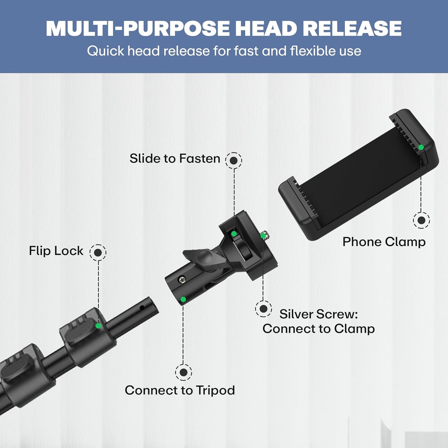 Syvo WT 3130 Aluminum Tripod (133CM), Universal Lightweight Tripod with Mobile Phone Holder Mount & Carry Bag for All Smart Phones, Gopro, Cameras