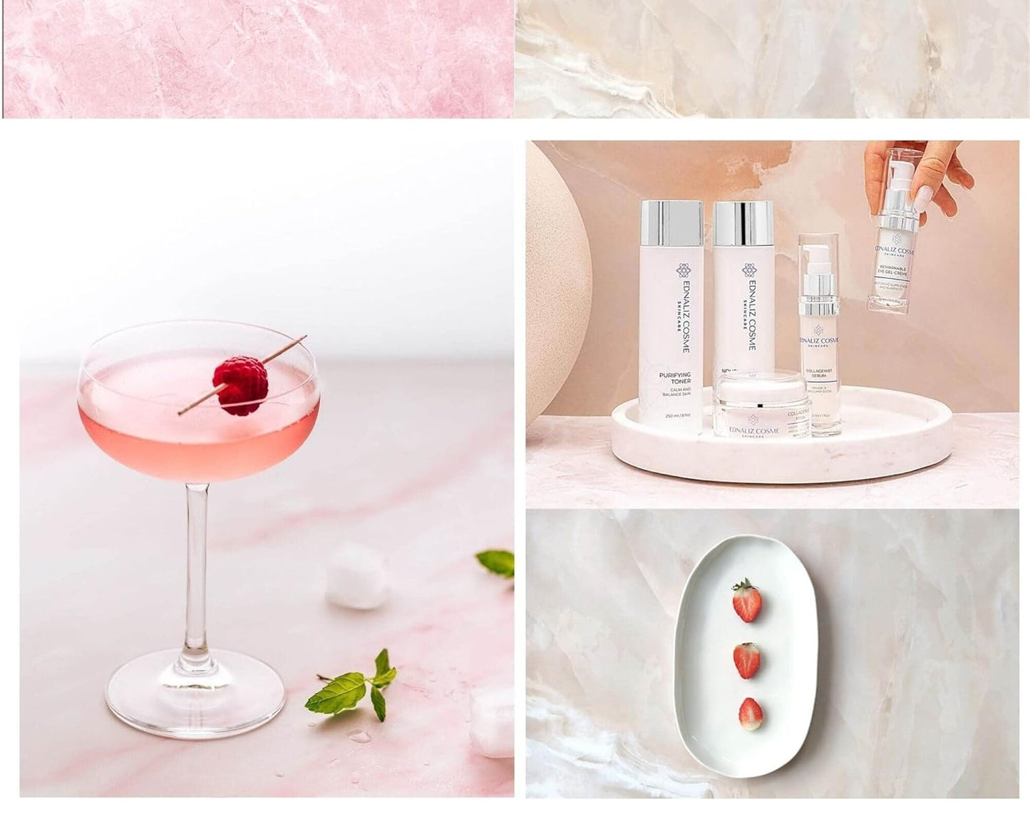 Premium Flatlay Tabletop Photography Backdrop Background, Double Sided Waterproof Paper for Food, Small Product Professional Photo Shoot (56x90cm, Pack of 4) 8 Designs (November)