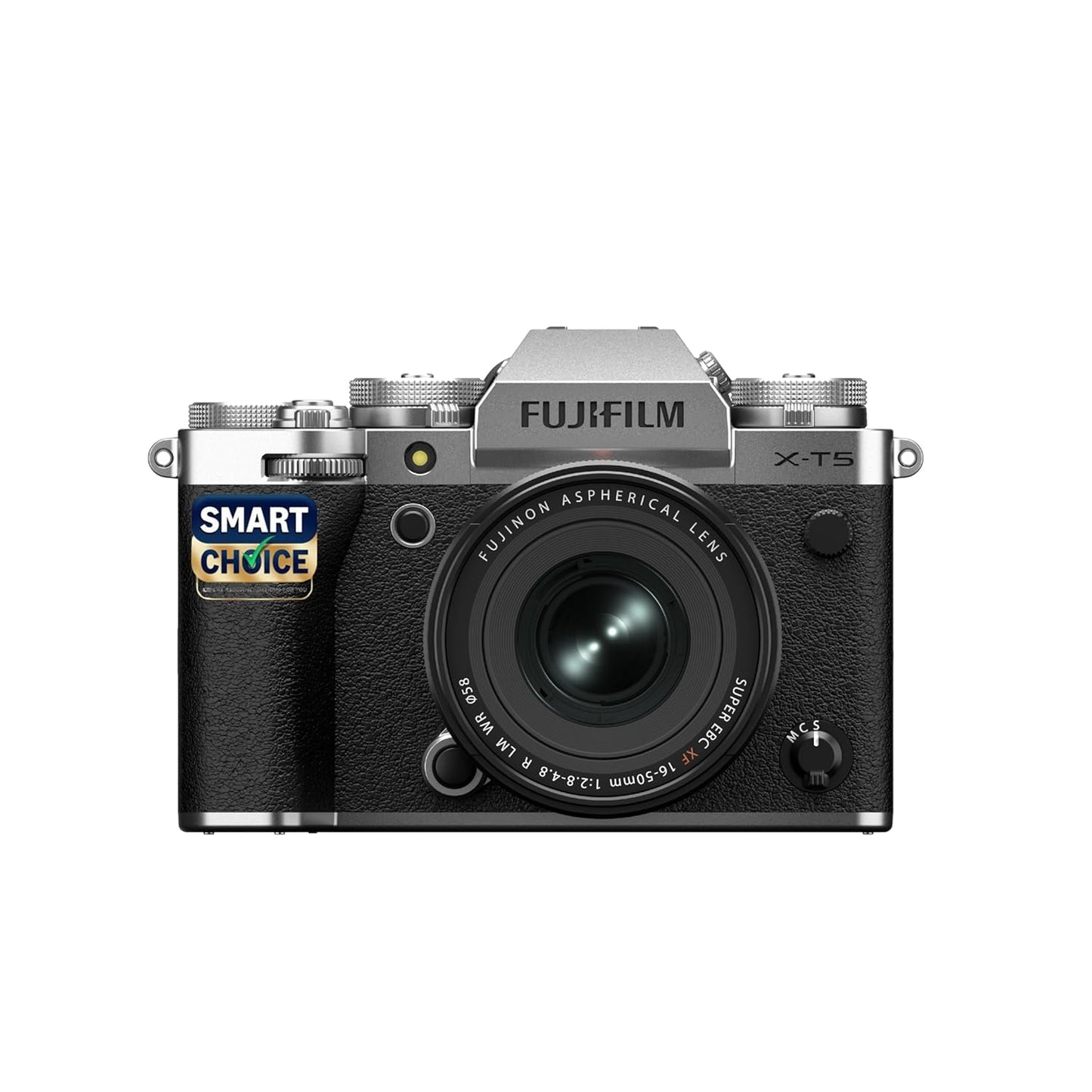 Fujifilm X-T5 40MP APS-C X-Trans Sensor|Smartchoice|Pixel Shift|IBIS System|Ultra high Resolution mirrorless Camera|6k 30p|Quick Lever for Photo/Video with XF 16-50mm f/2.8-4.8 Lens -Silver
