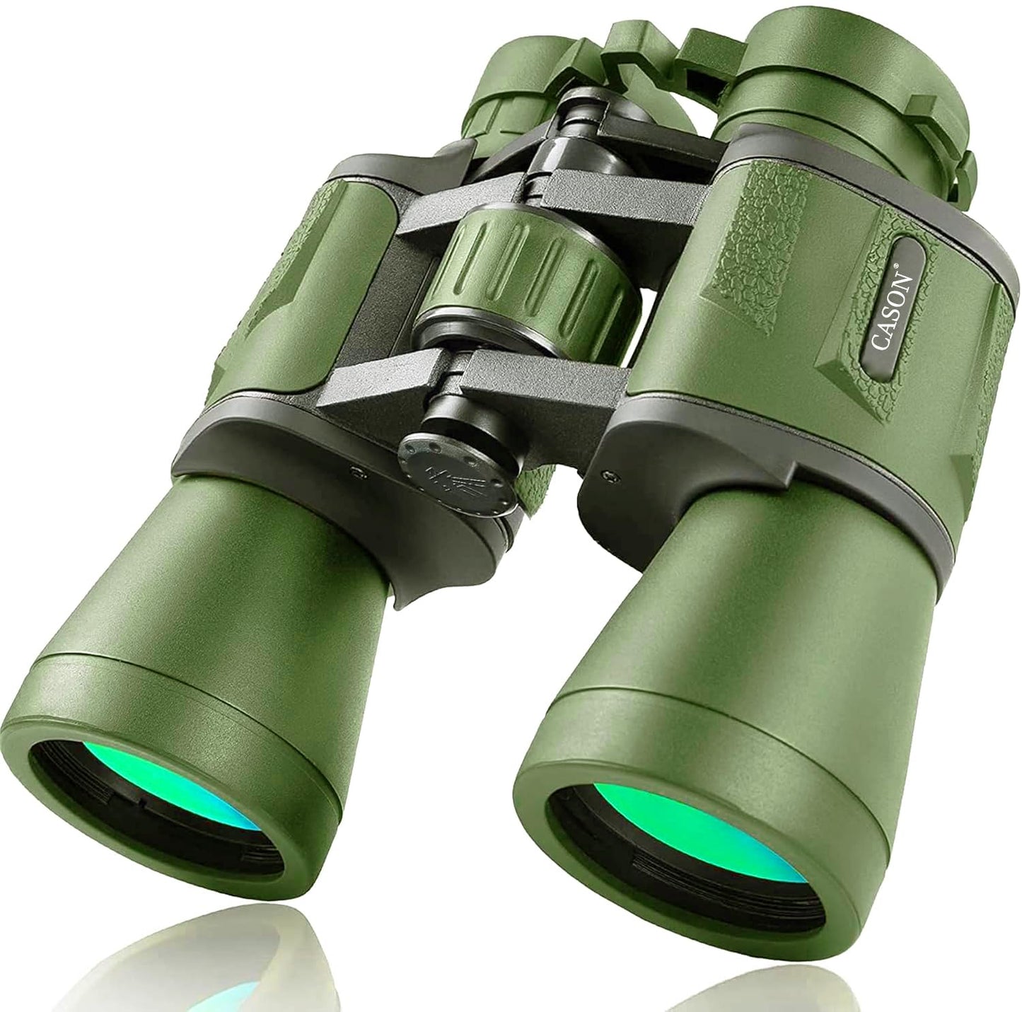 Cason -Binoculars For Long Distance,Ultra HD Binoculars For for Bird Watching,Wildlife,Safari With Phone Adapter & Tripod | Range 2000 Meter, | Zoom 12x42 | Wide Eye peice | Bright BAK 4 Glass (Green)