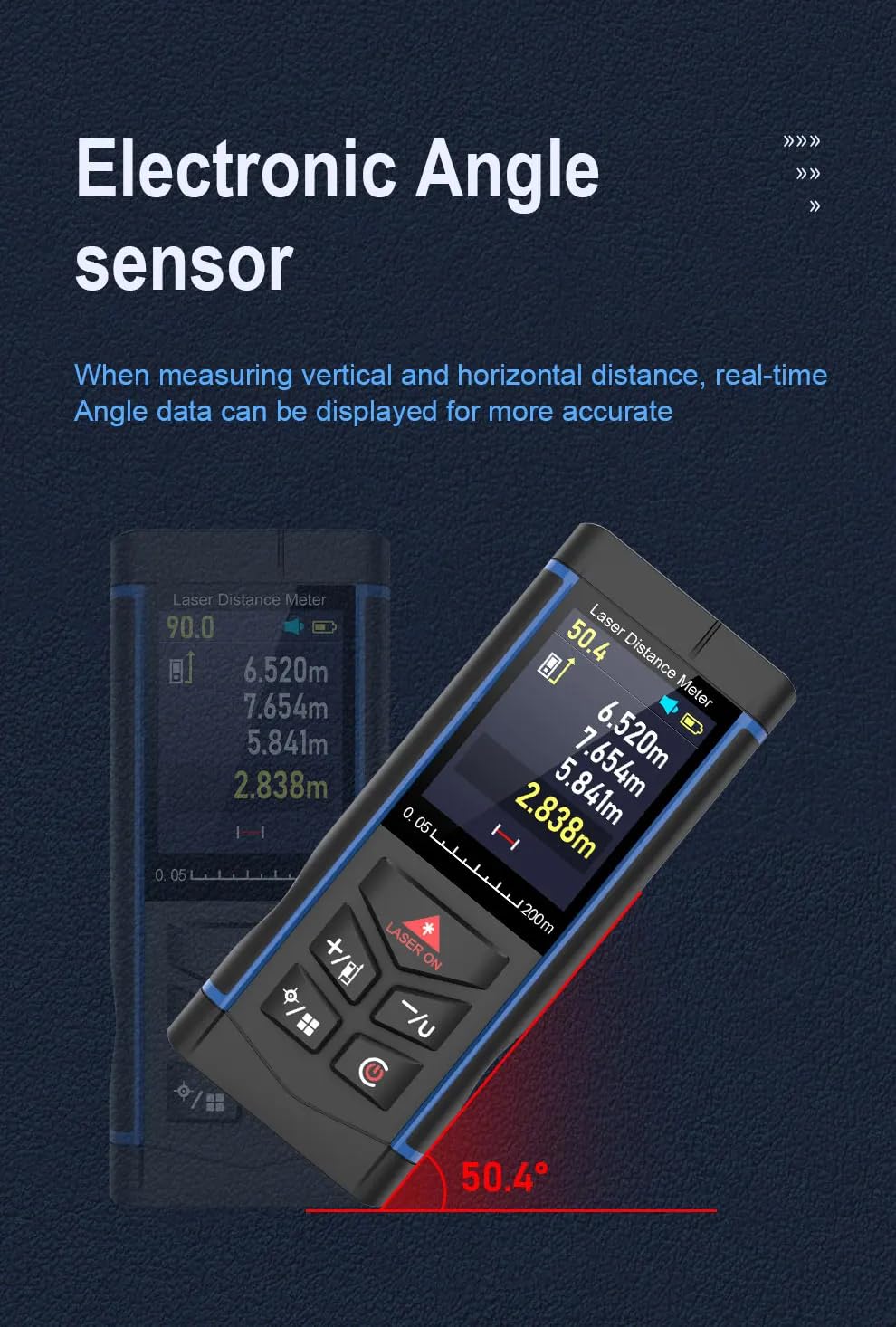 XPR3SS 1000M (1094 Yards) 6X Optical Lens Rangefinder Laser Distance Meter for Golf Slope Hunting Survey Travel Sightseeing Speed Measurement Angle & Height Measurement