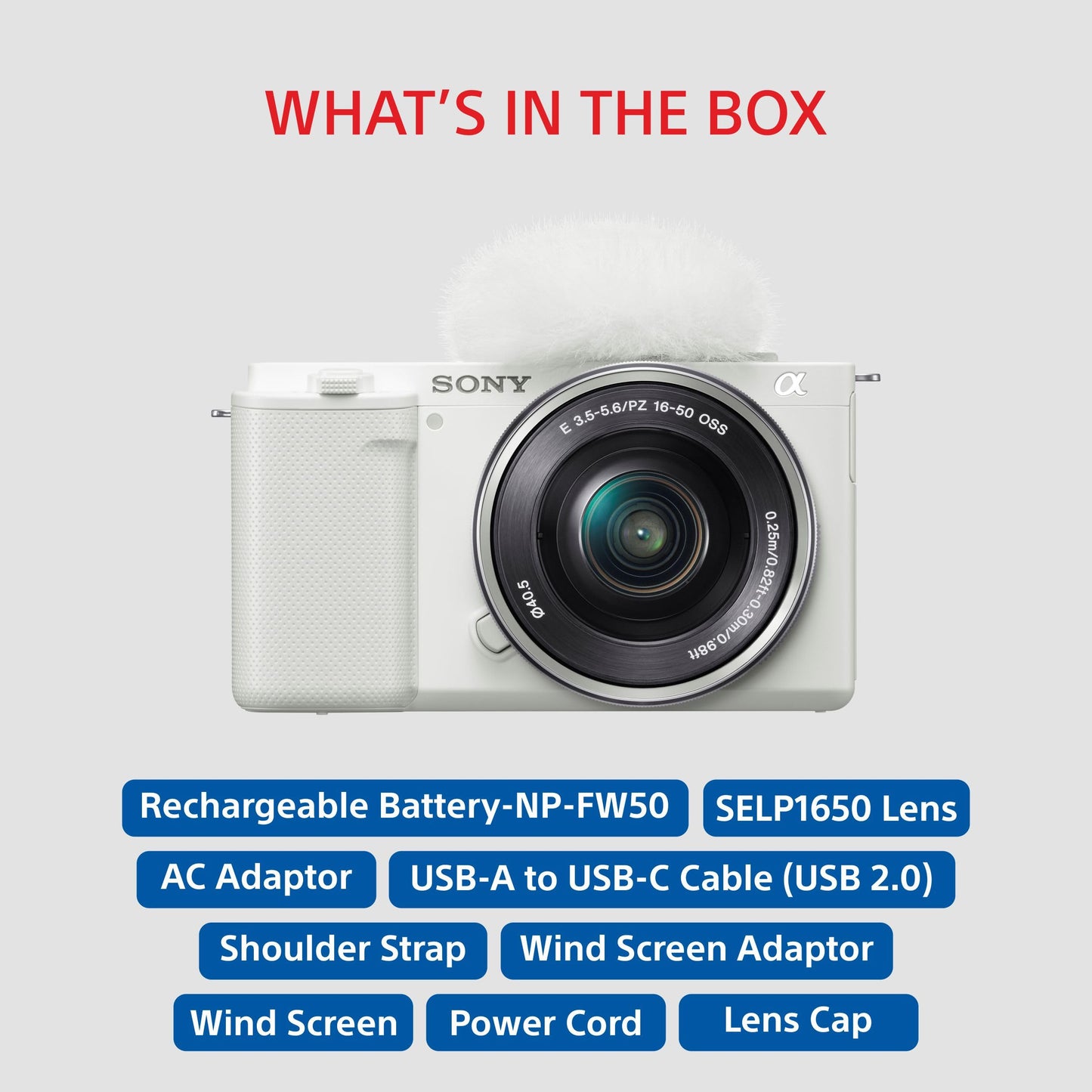 Sony Alpha ZV-E10L 24.2 Mega Pixel Interchangeable-Lens Mirrorless vlog Camera with 16-50 mm Lens, Made for Creators | APS-C Sensor | Advanced Autofocus | Clear Audio & 4K Movie Recording - Black