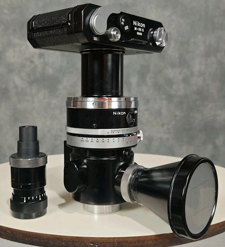 Nikon Microflex Adapter EFM with M-35S camera Original Box Vintage 35mm