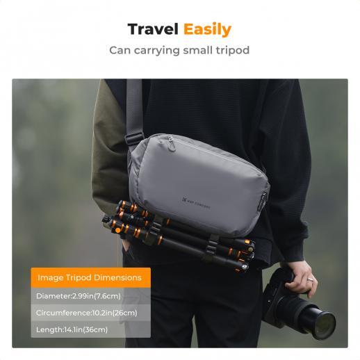 K&F Concept Sling Bag Alpha Camera Photography Shoulder Bag DSLR for Men Women