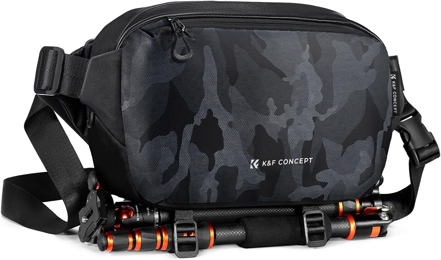 K&F Concept Sling Bag Alpha Camera Photography Shoulder Bag DSLR for Men Women