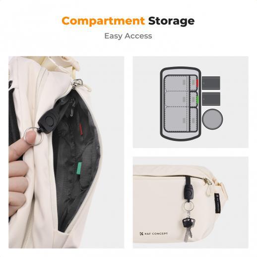 K&F Concept Sling Bag Alpha Camera Photography Shoulder Bag DSLR for Men Women