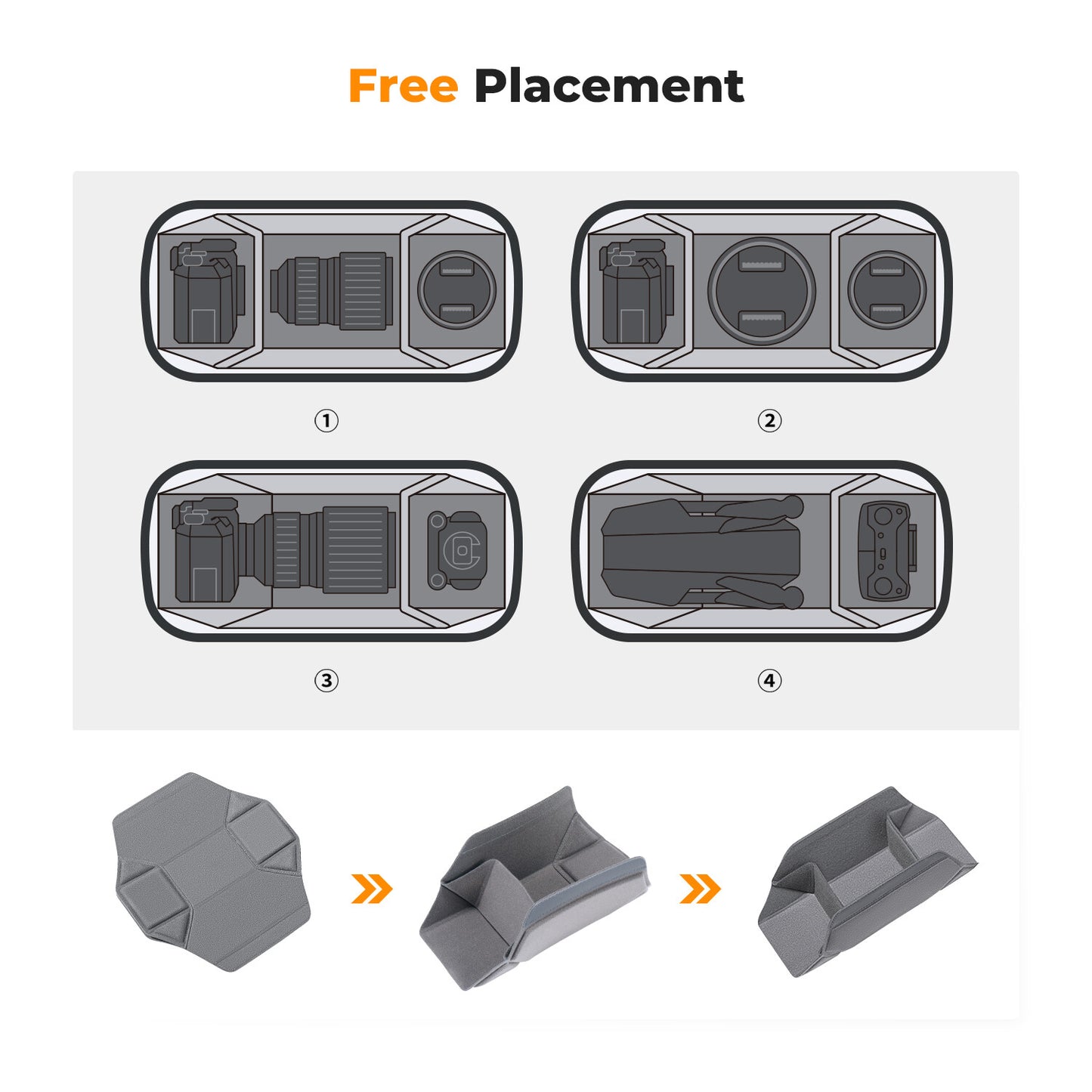 K&F Concept Sling Bag Alpha Camera Photography Shoulder Bag DSLR for Men Women