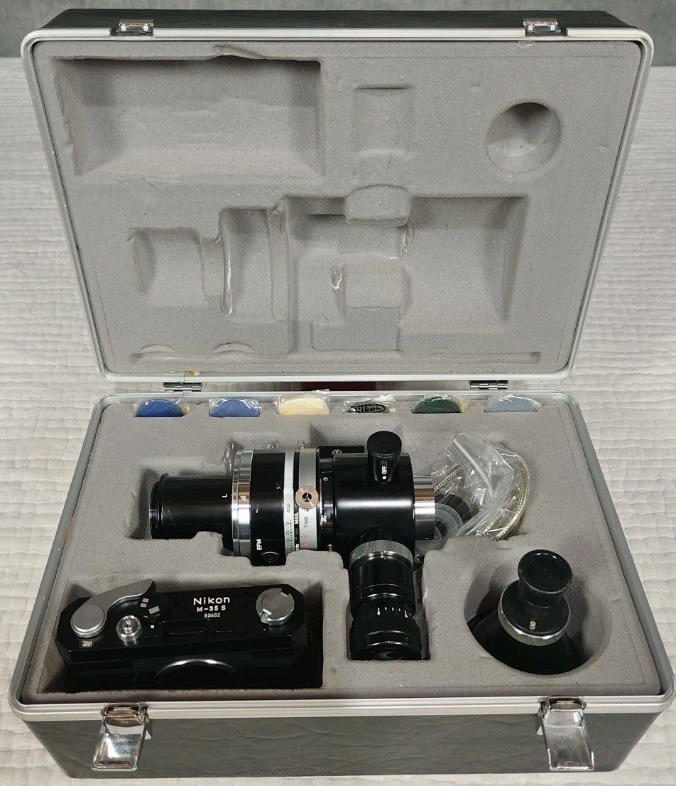 Nikon Microflex Adapter EFM with M-35S camera Original Box Vintage 35mm