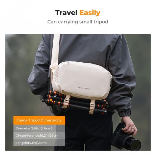 K&F Concept Sling Bag Alpha Camera Photography Shoulder Bag DSLR for Men Women
