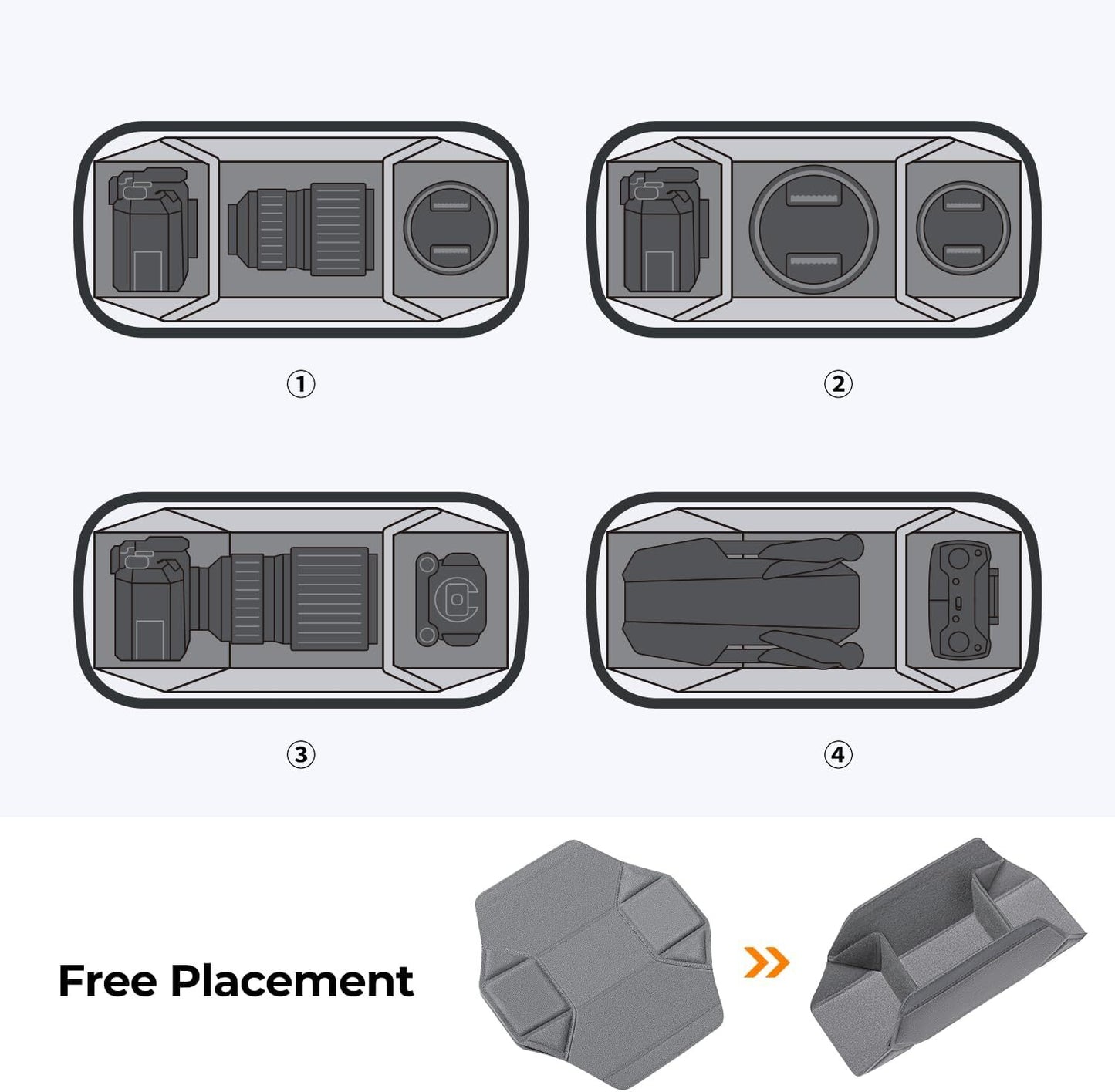 K&F Concept Sling Bag Alpha Camera Photography Shoulder Bag DSLR for Men Women